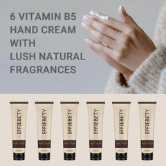 EFFIEBETY Hand Cream application scene showing quick absorption and a non-greasy feel