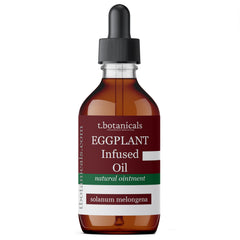 Eggplant Oil bottle pour shows easy application for broad skincare support