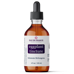 Eggplant Tincture bottle highlighting discoloration areas for conditioning