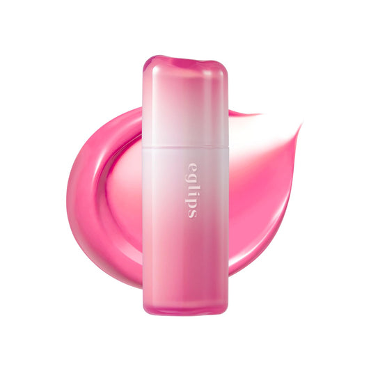 EGLIPS DEW GLAZE TINT 04 FAIRY bottle showing sheer gloss finish and hydration for everyday lips.
