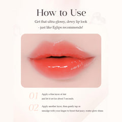 EGLIPS DEW GLAZE TINT 04 FAIRY compact packaging ideal for travel.