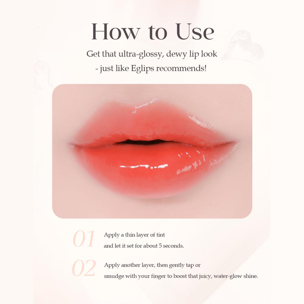 EGLIPS Dew Glaze Tint Rosy Poem non-sticky gloss with lasting shine