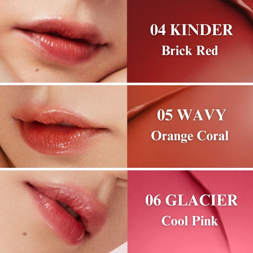 EGLIPS Lip & Cheek Glow Balm texture close-up revealing melt-in finish.