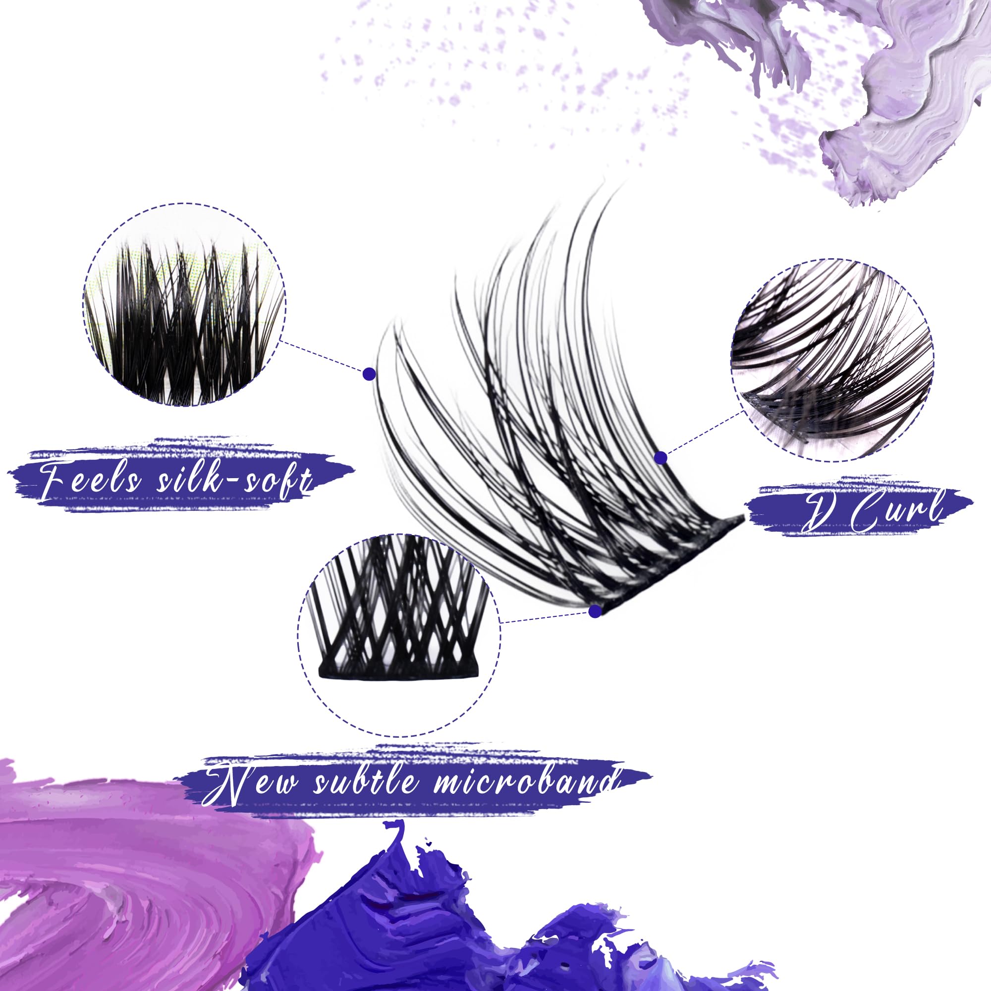 Lightweight wispy texture yields a soft cat-eye look with EHSZM BEAUTY.