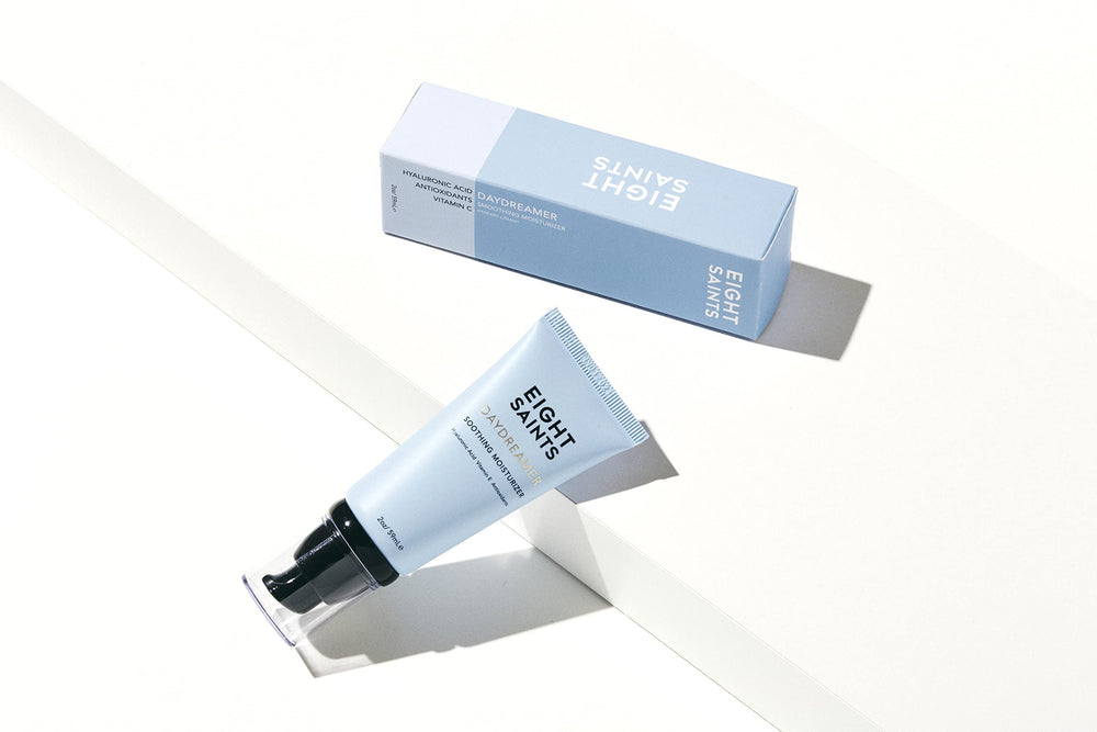 Eight Saints Daydreamer cream texture close-up shows smooth, non-greasy absorption.