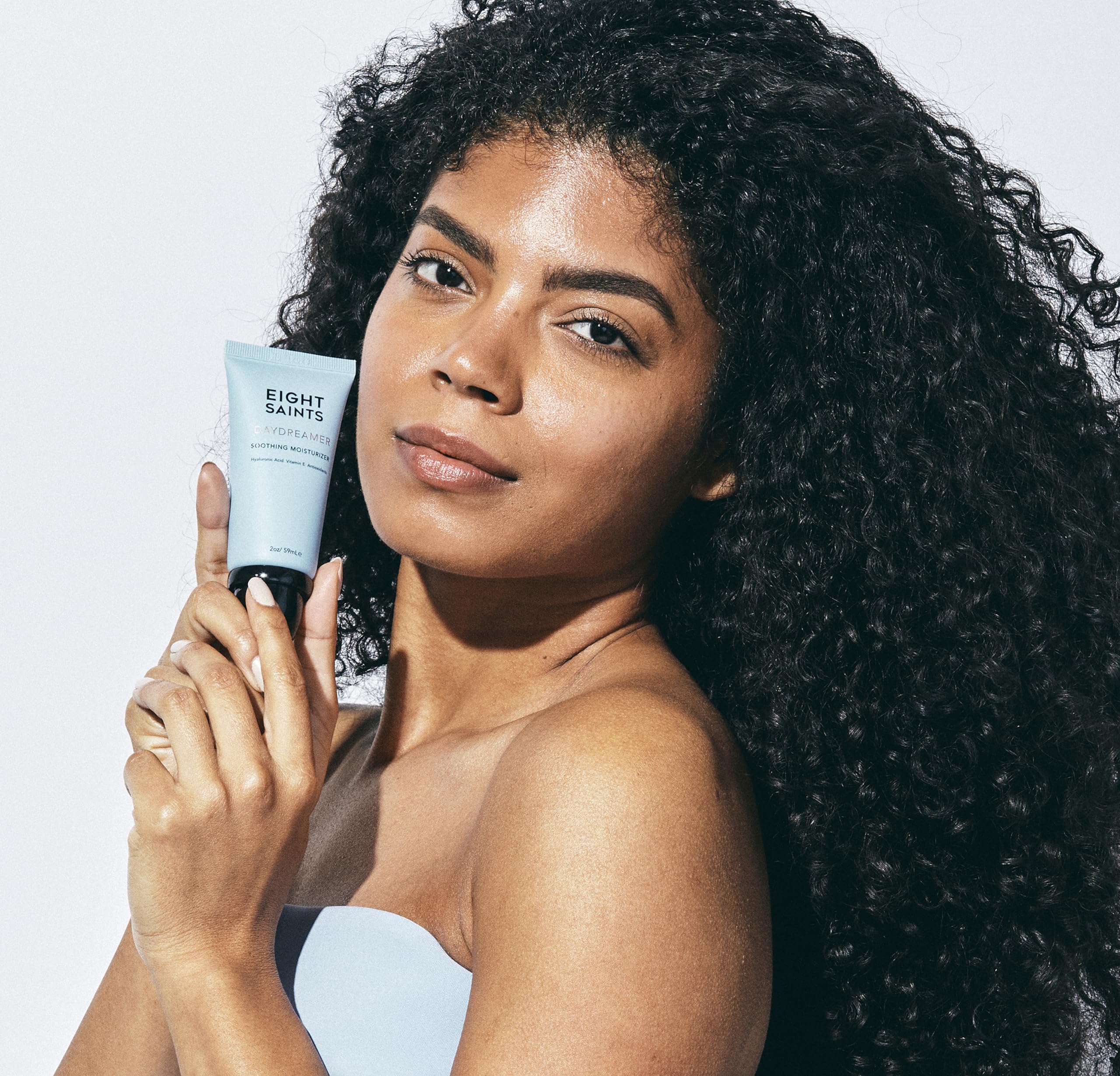 Eight Saints Daydreamer packaging label highlights fragrance-free, cruelty-free formulation.