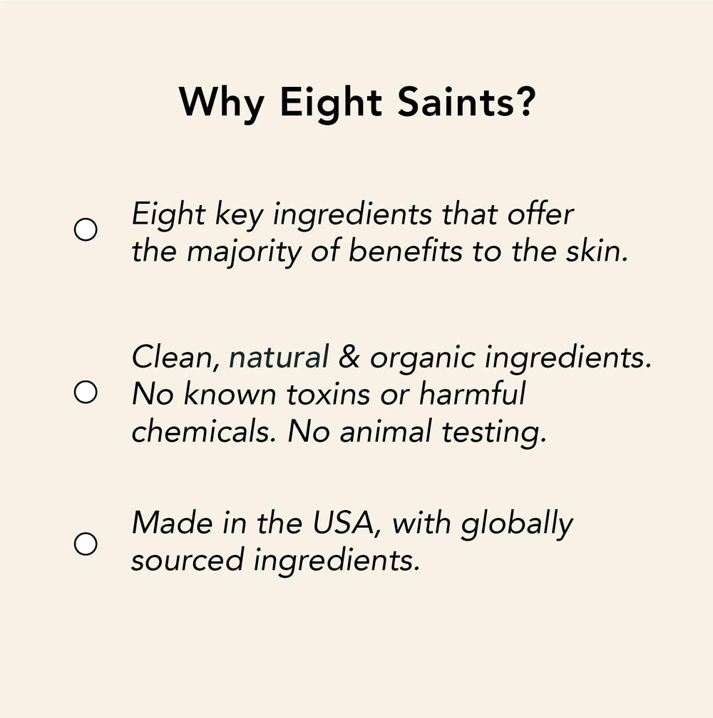 Eight Saints fragrance-free serum ideal for sensitive skin users.