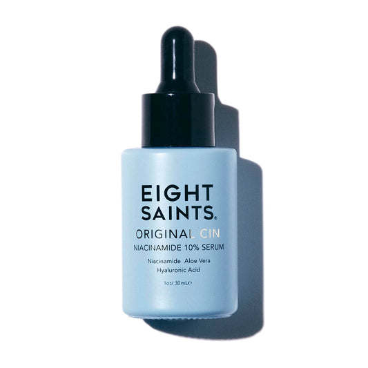 Eight Saints Original Cin serum bottle with dropper for consistent hydration.
