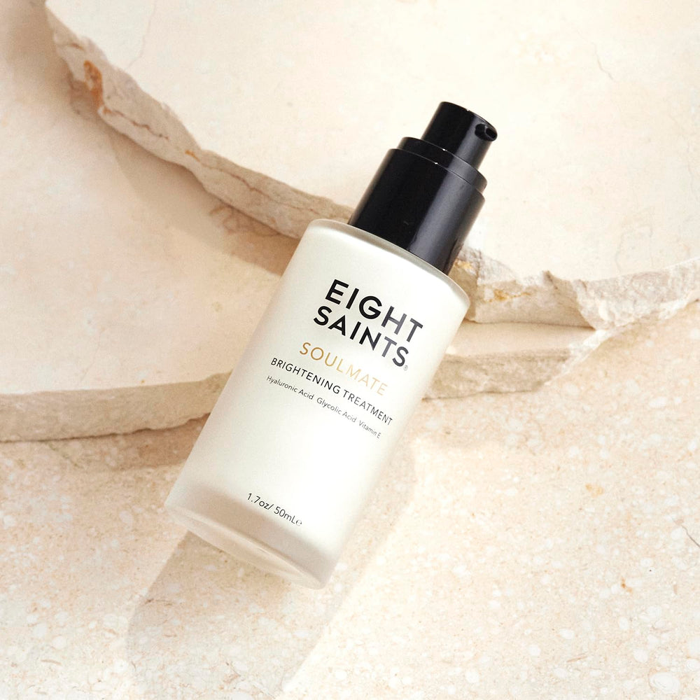 Eight Saints Soulmate Lotion pump demonstrates easy, controlled application for nightly skincare