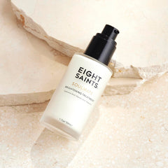 Eight Saints Soulmate Lotion pump demonstrates easy, controlled application for nightly skincare