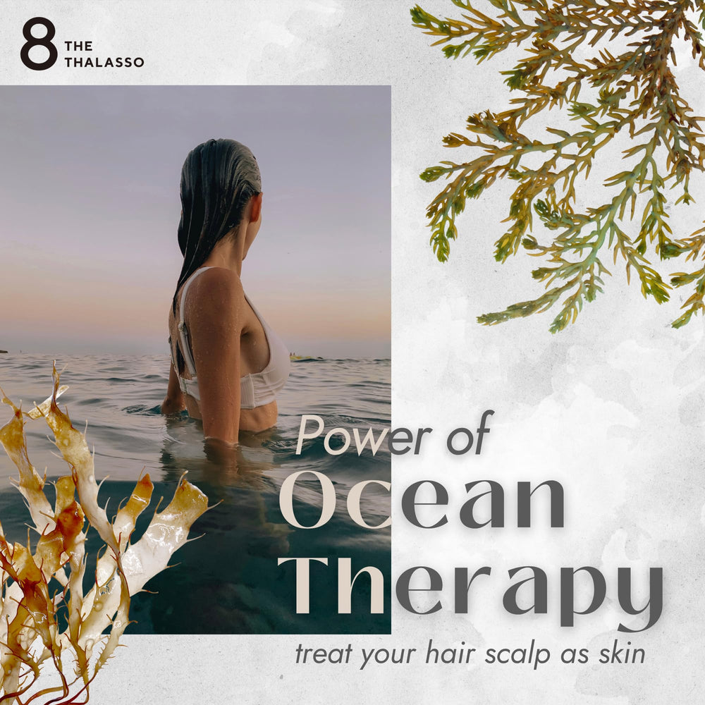 Eight the Thalasso MOIST conditioner bottle with tea tree for smoother hair