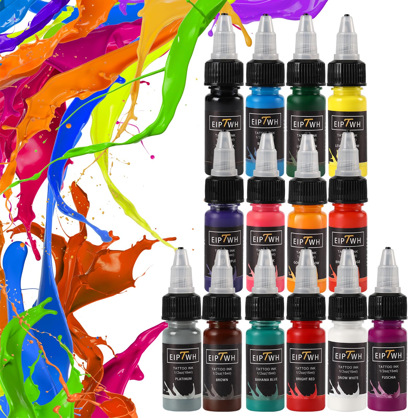 Bright pigments stay true with minimal fading through sessions.