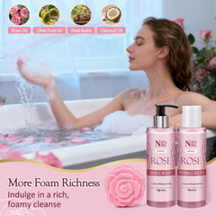 EIRNAY Bubble Bath rose aroma for relaxing, spa-like baths.