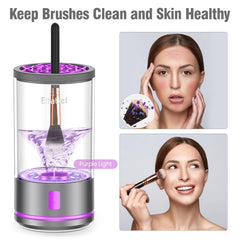 EITABEL 2-in-1 design cleans and dries brushes.