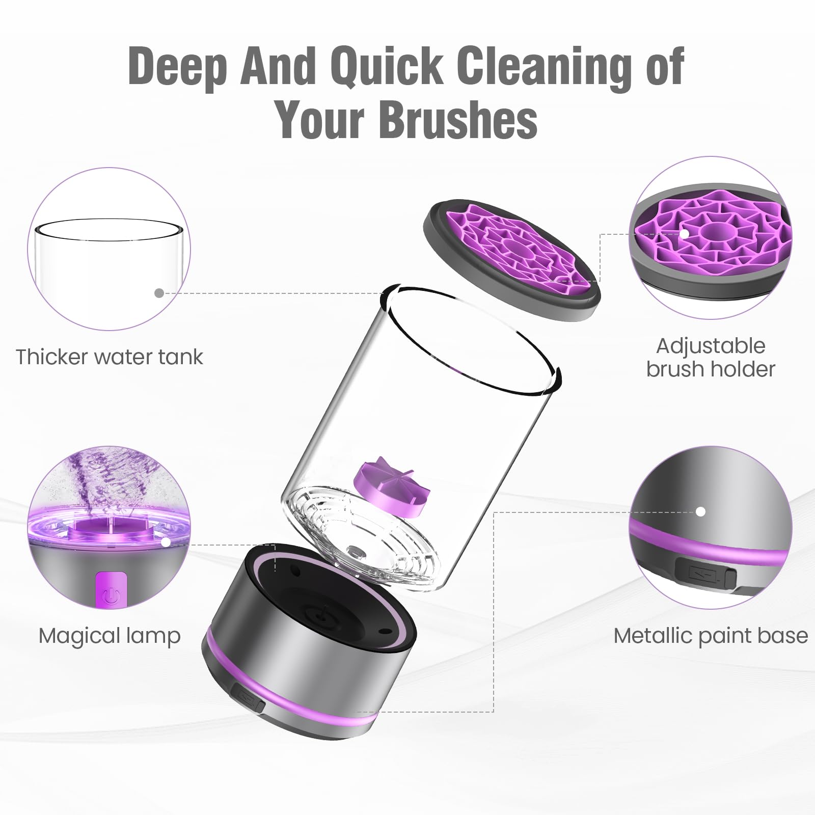 EITABEL gentle cleaning preserves bristles and extends brush life.