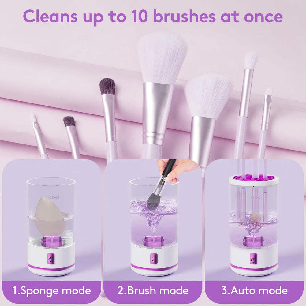 EITABEL rechargeable brush washer used cordless for convenience.