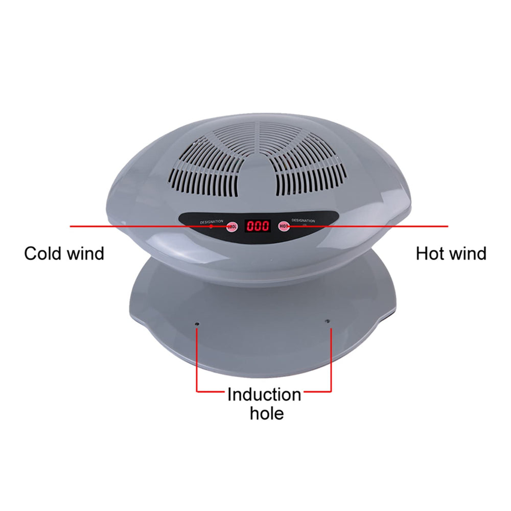 Warm and cool air settings on the Ejoyous nail dryer