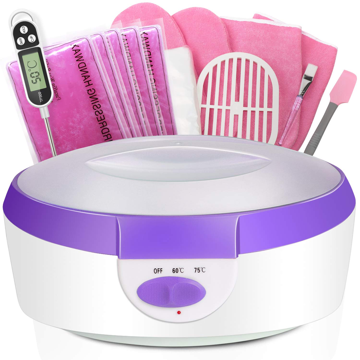 Ejiubas paraffin wax machine ready for at home spa sessions.