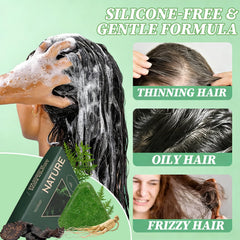 ekxzvg Nature Seven Green Soap Shampoo travel size for on-the-go use.