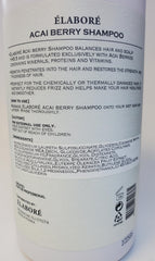Elabore Acai Berry Super Hair Shampoo pour shows rich lather and easy rinse