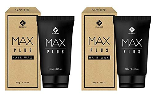 Elabore MAX Plus hair wax tube packaging shows compact design for on-the-go styling.