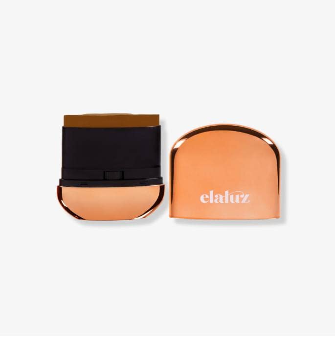 Elaluz Camu Camu stick bronzer close-up showing creamy texture and buildable glow