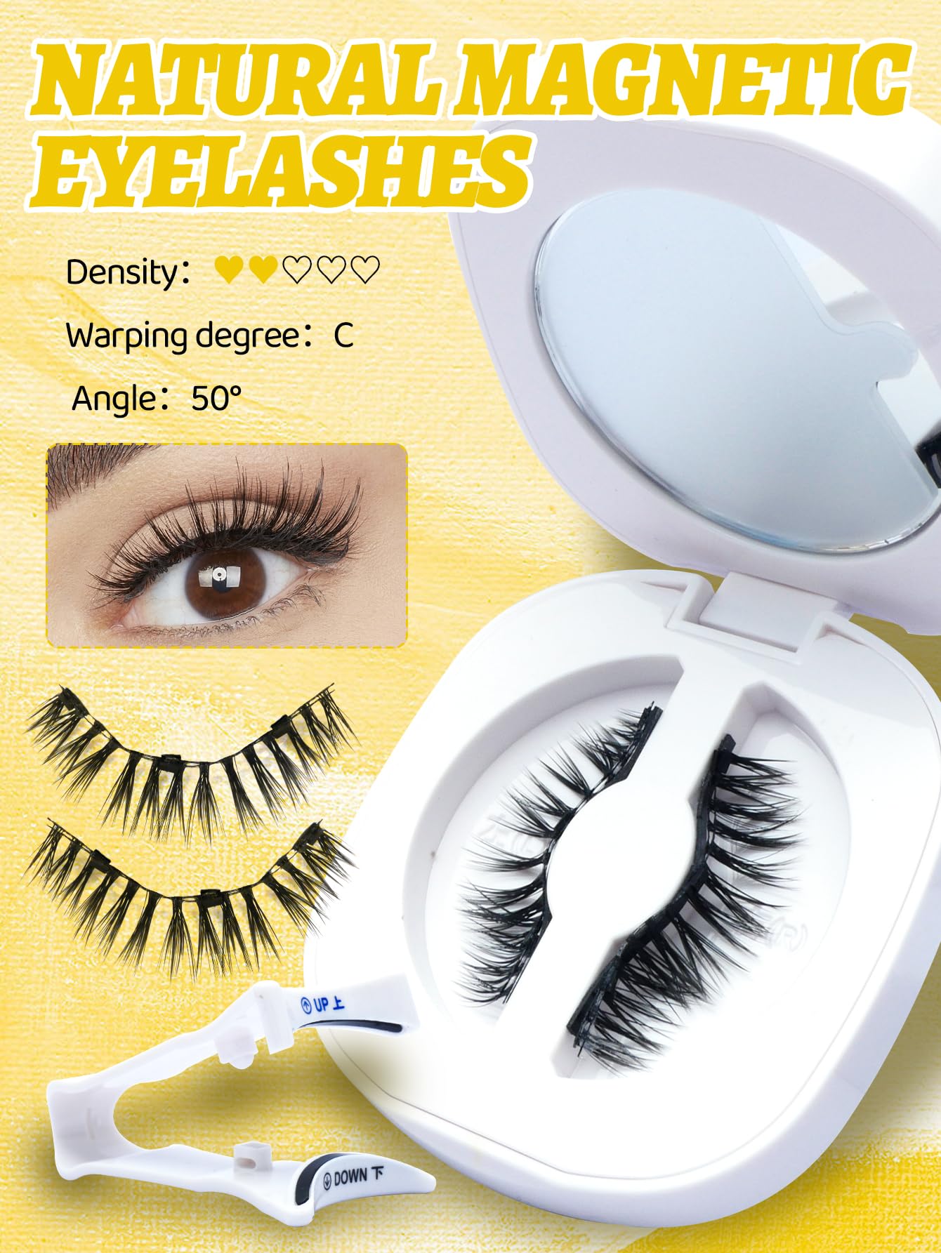 Elara Craft glue-free lashes ideal for sensitive eyes and beginners.