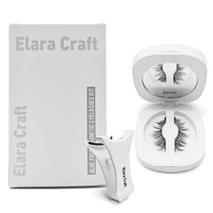 Elara Craft magnetic eyelashes with applicator for easy, glue-free wear.