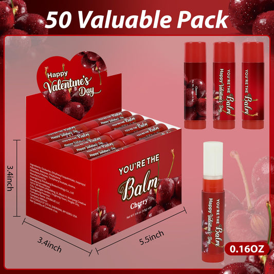 ElasignShopo cherry lip balm tube ready for on-the-go hydration.