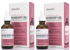 Elastalift rosehip oil bottle with pump for easy application and daily skincare