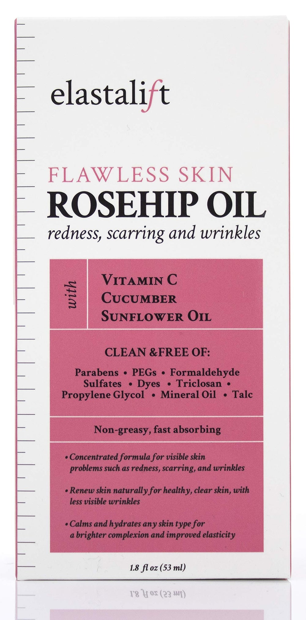 Elastalift rosehip oil pack of 2 bottles emphasizing value and convenience