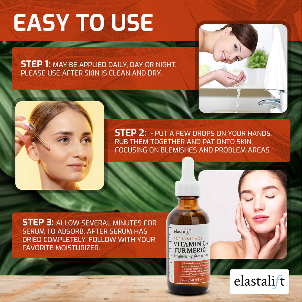 Elastalift serum texture on hand during application
