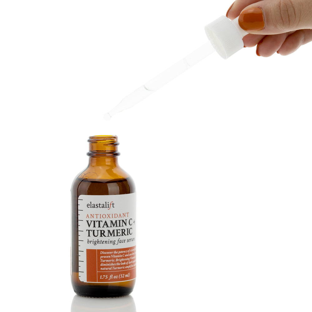 Elastalift vanity display on bathroom shelf with serum