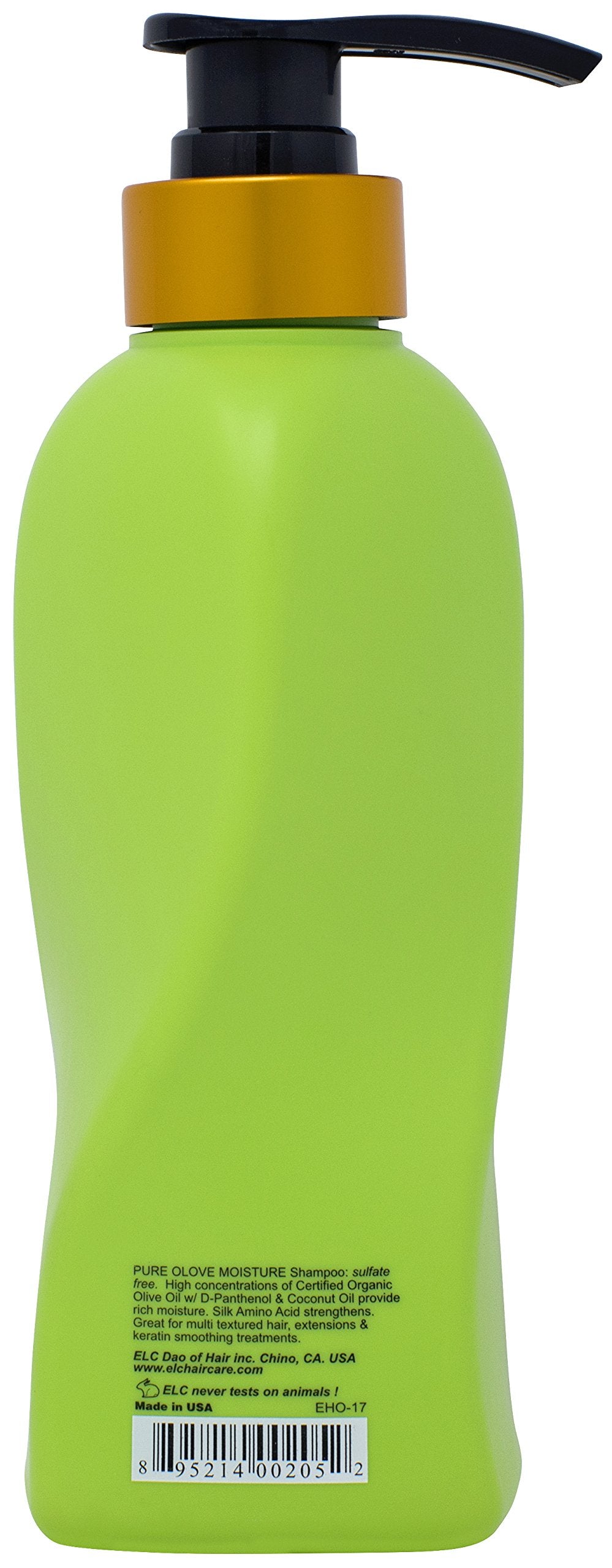 ELC Dao of Hair Pure Olove Shampoo lathering on hair shows gentle cleansing