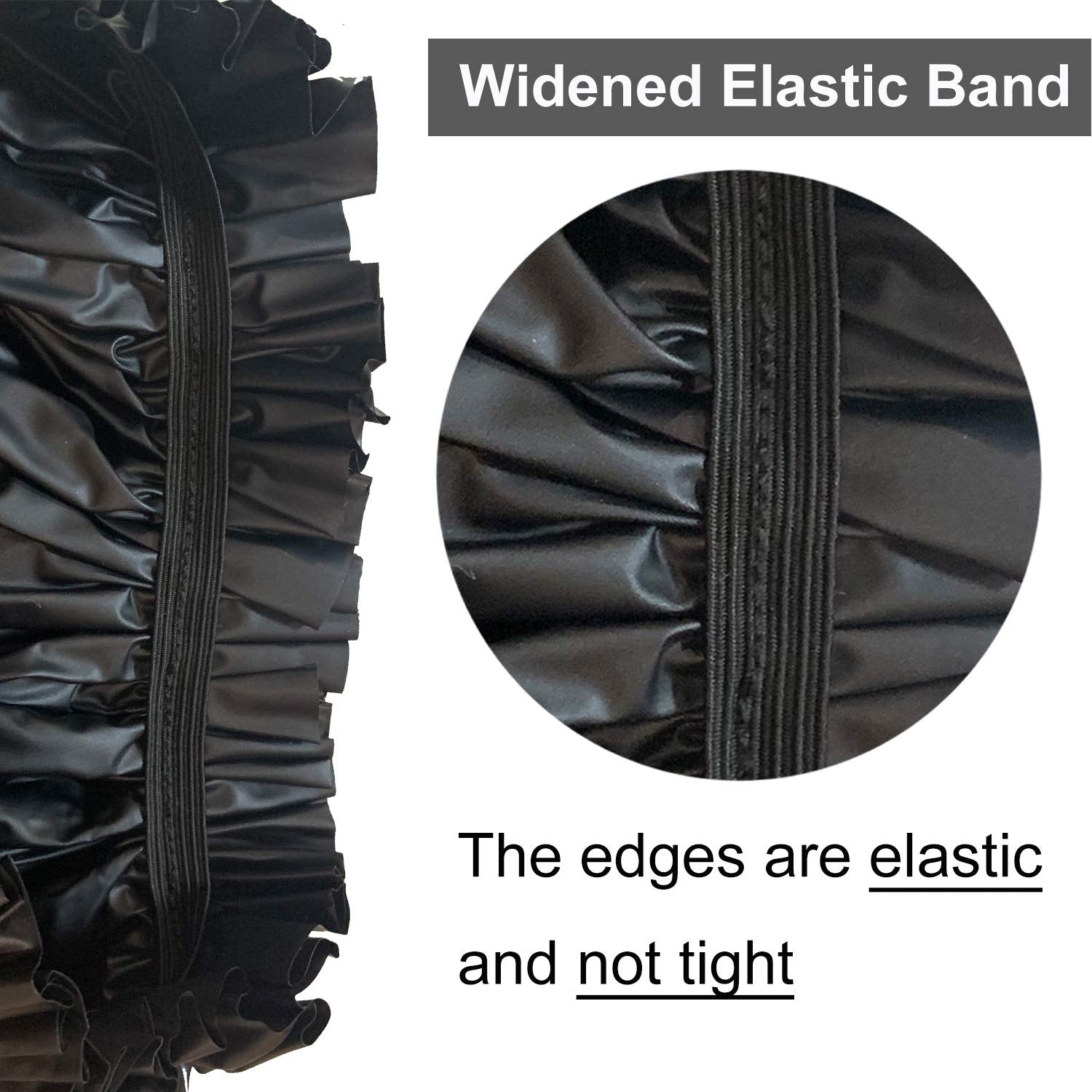 ELEBOX comfy elastic-band shower cap with soft fit for comfortable wear