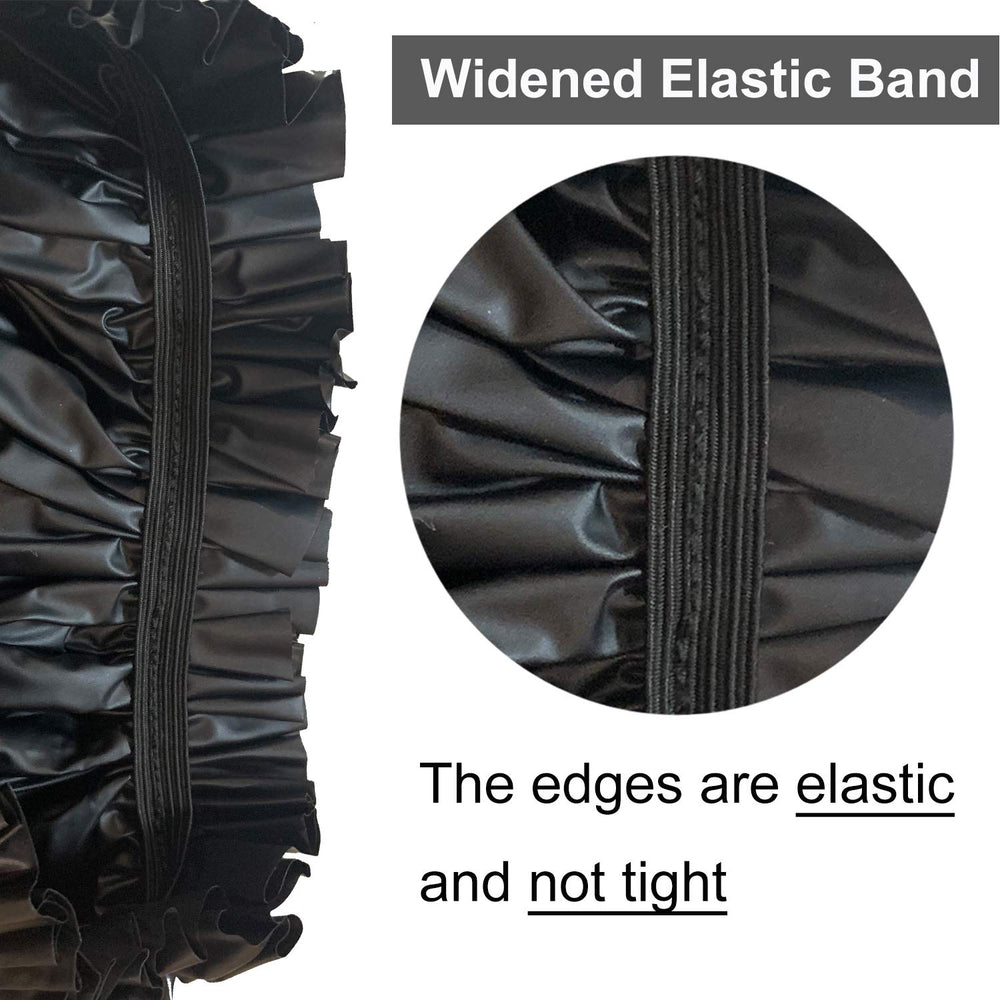 ELEBOX comfy elastic-band shower cap with soft fit for comfortable wear