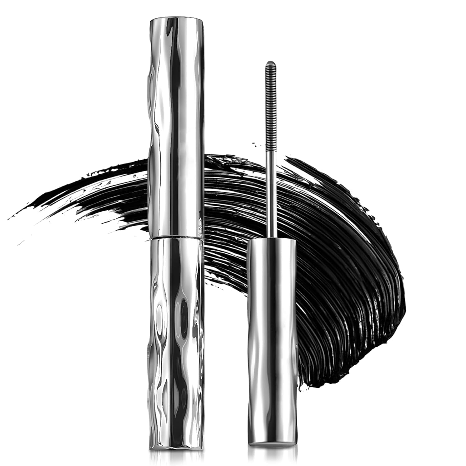 ELECANE Iron Wand Mascara wand close-up for precise, clump-free lash coating.