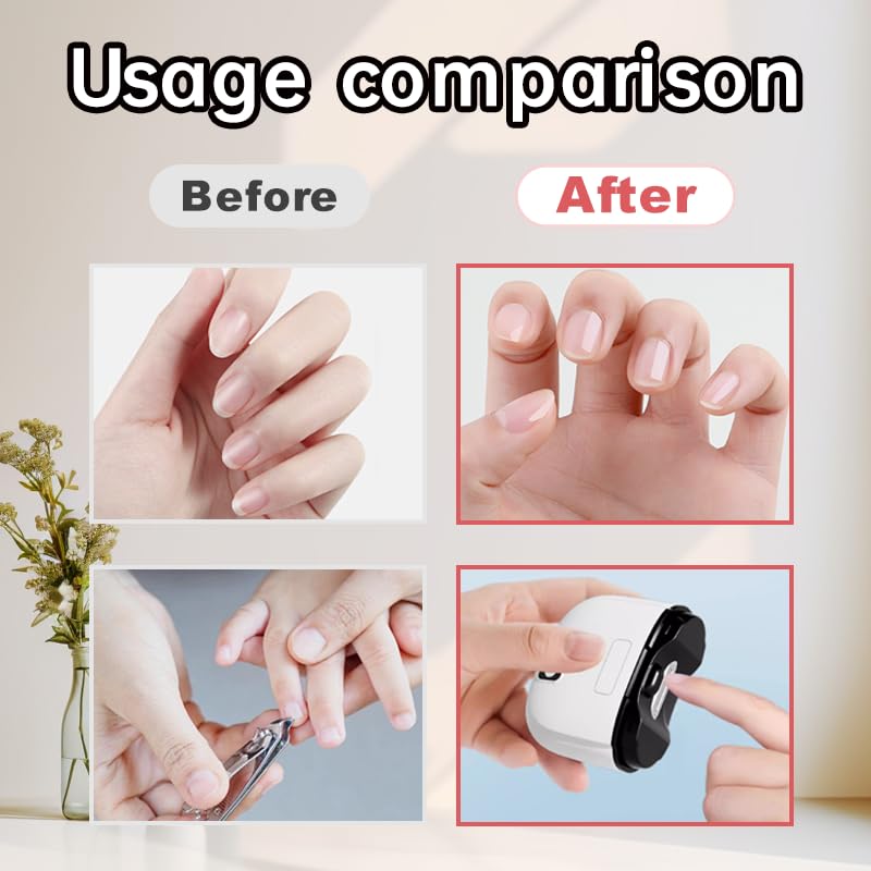 Electric Nail Clipper compact design ideal for travel