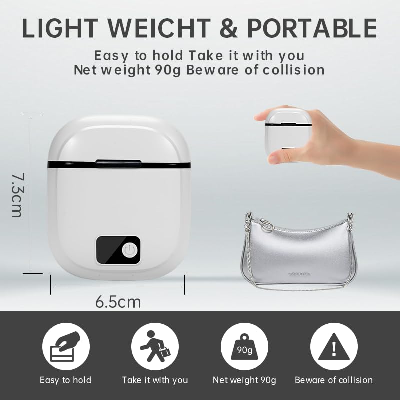 Electric Nail Clipper debris collector keeps surfaces clean