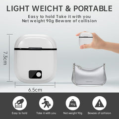 Electric Nail Clipper debris collector keeps surfaces clean