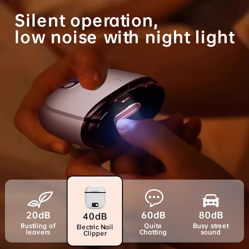 Electric Nail Clipper quiet motor suitable for sleeping kids