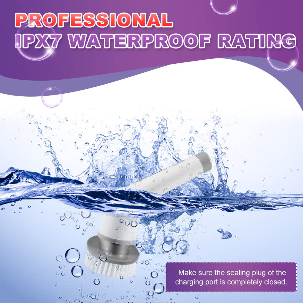Electric Spin Scrubber IPX7 waterproof design for wet-area use