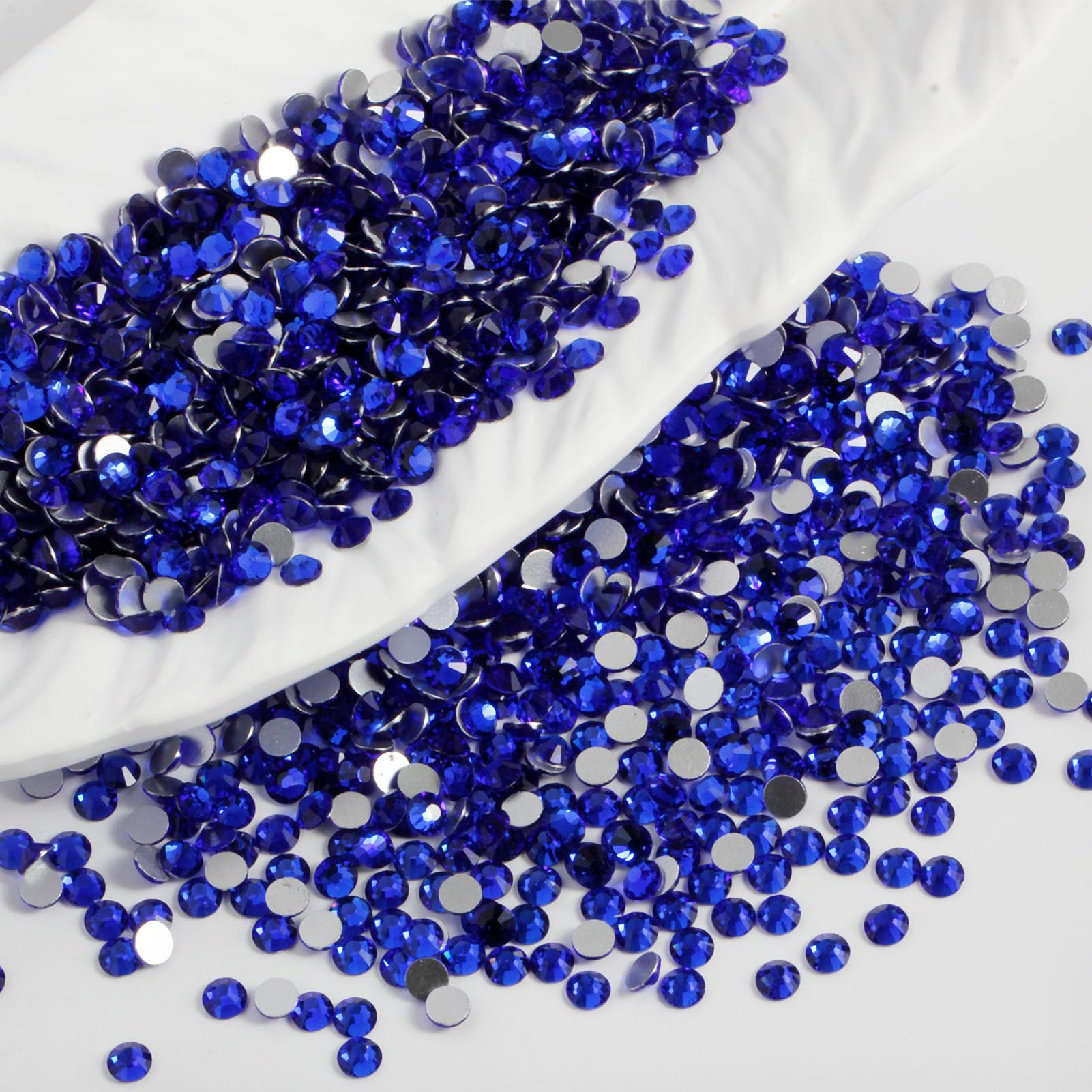 ELEEGEM 12-facet diamond-cut glass gems shine for crafts and clothing.