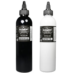 Element Tattoo Supply black ink 8oz bottle for bold outlines and rich shading