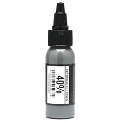 Element Tattoo Supply light medium gray ink bottle closeup for gentle transitions.