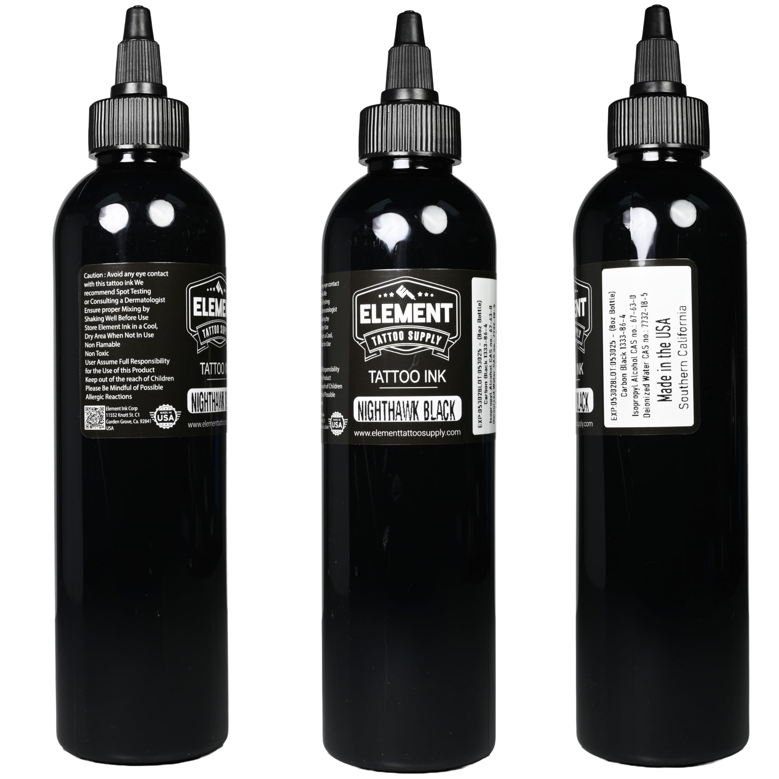 Element Tattoo Supply white ink 8oz bottle for bright highlights and high contrast