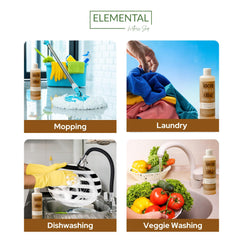 Elemental Wellness Castile Soap Liquid creates a lush lather on skin for daily cleansing