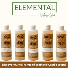 Elemental Wellness sixteen oz eco-friendly packaging emphasizes sustainability and easy storage
