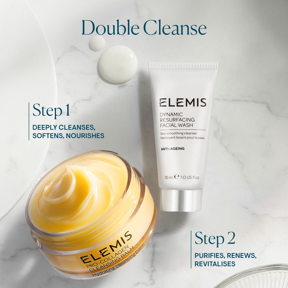 Elemis Dynamic Resurfacing Foamy Closeup reveals rich lather and gentle texture.