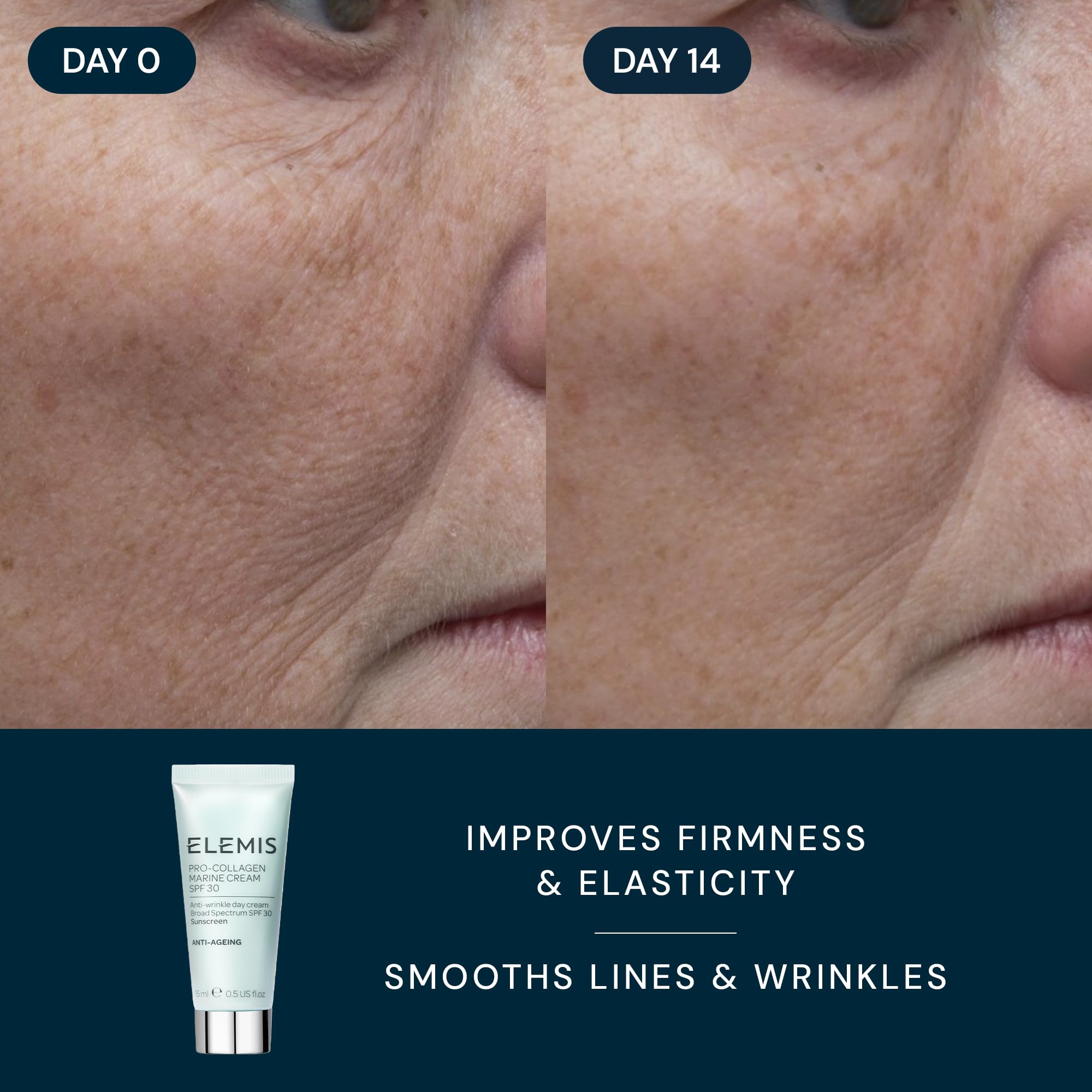 Swatch of ELEMIS Marine Cream SPF 30 for quick reference